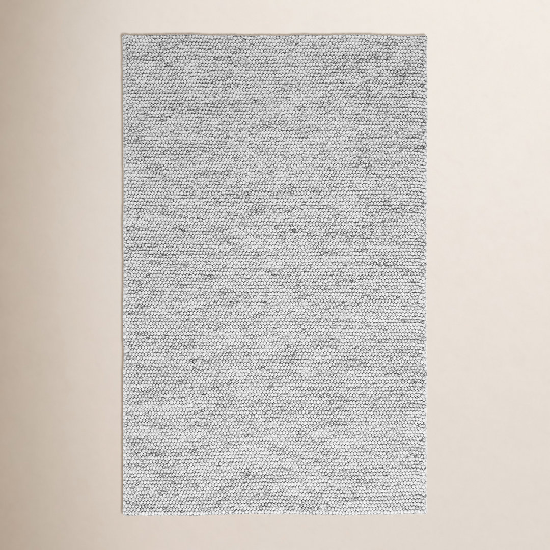 Elle Light Grey Ivory Hand-Woven Rug
